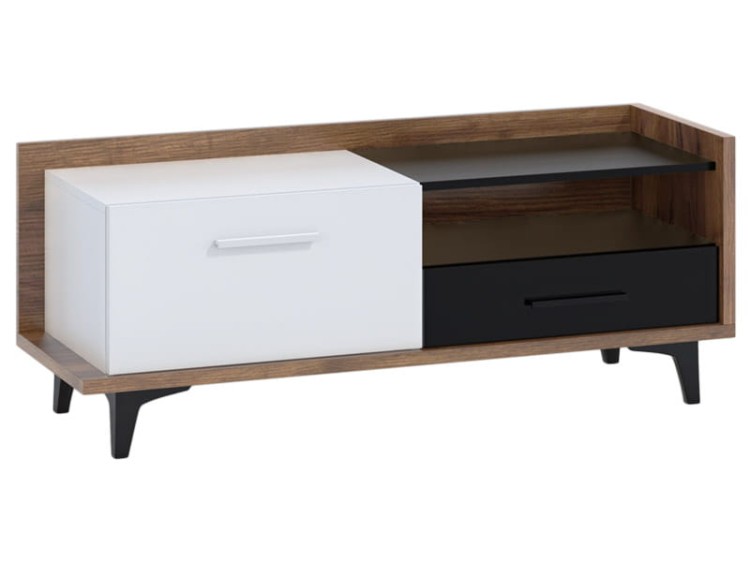 Stolik RTV Box 1D1S-craft tobaco-biały-czarny.jpg