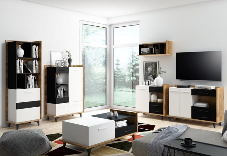 Meble Box do salonu- aranż 4-dąb burgundzki-biały-czarny.jpg