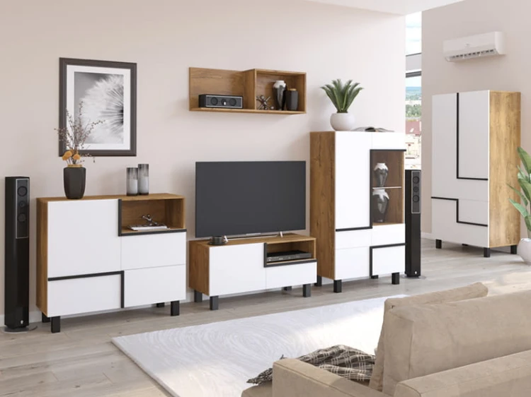 Meble do salonu Lars-aranż 3-dąb burgundzki-biały.jpg