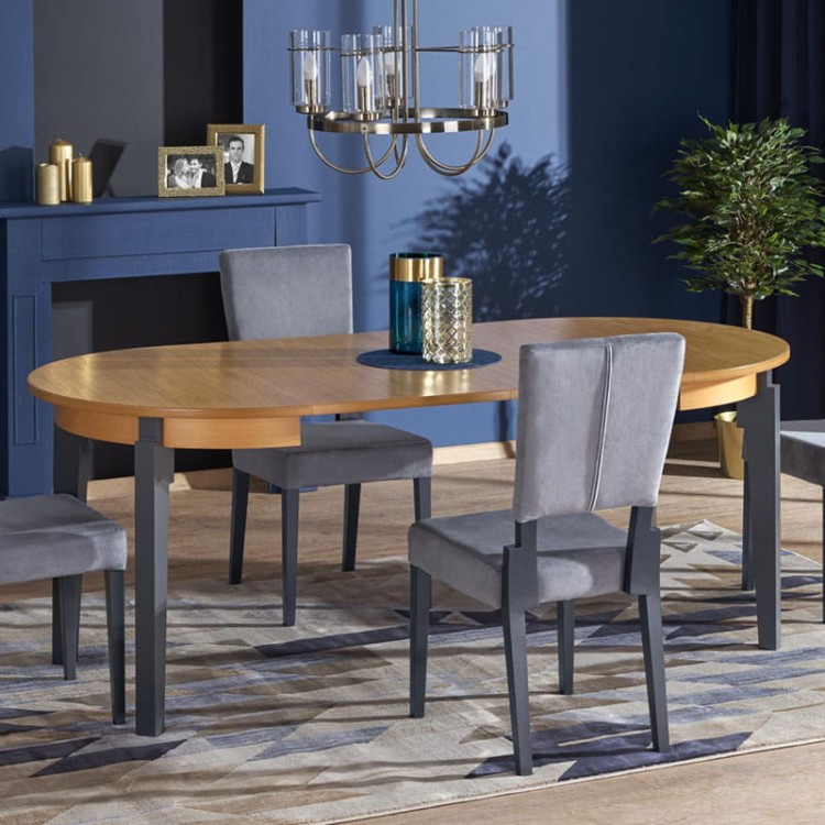 Stół Sorbus-dąb miodowy-grafit-rozłożony.jpg