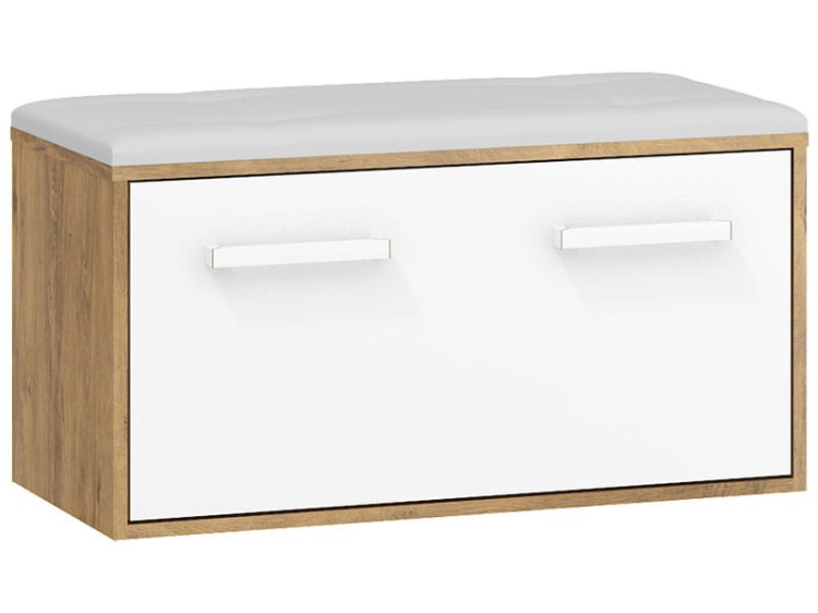 Szafka na buty RIO-dąb burgundzki-biały-eco beż.jpg