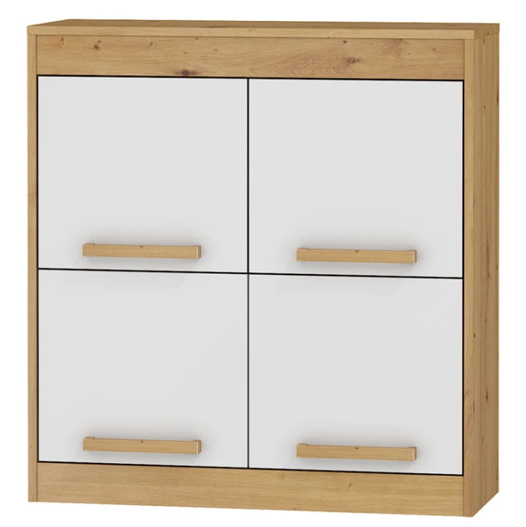 Szafka wisząca Maxim 4D-dąb artisan-biały połysk.jpg