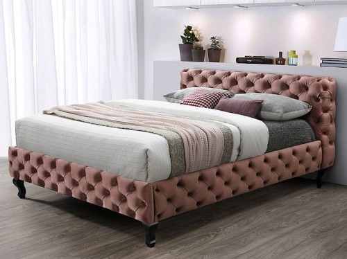 Łóżko Herrera velvet-160x200-antyczny róż-bluvel 52.jpg