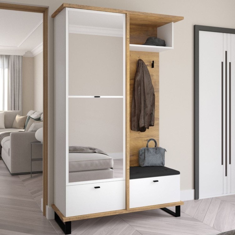 Przedpokój Cross-dąb burgundzki-biały.jpg