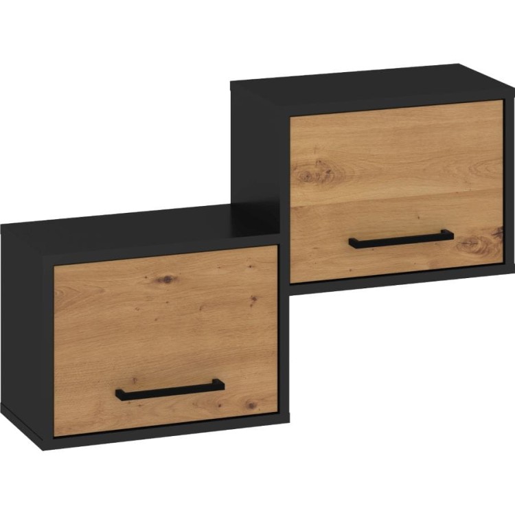 BOSS-Półka 2D-czarny-dąb artisan.jpg