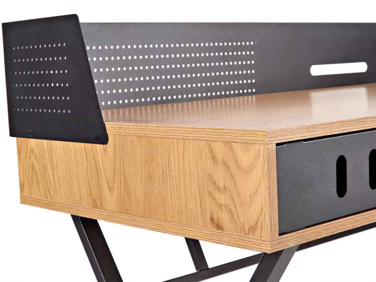 Biurko B43 czarna stal.webp