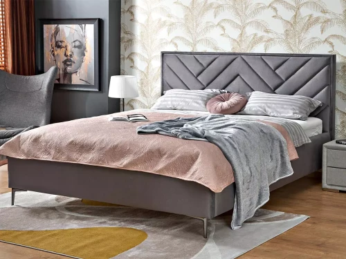 Łóżko Modulo popielate.webp