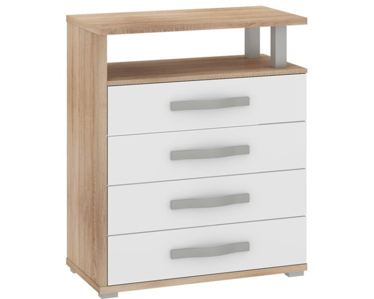 Komoda Angel 6_sonoma jasna_biały połysk.jpg