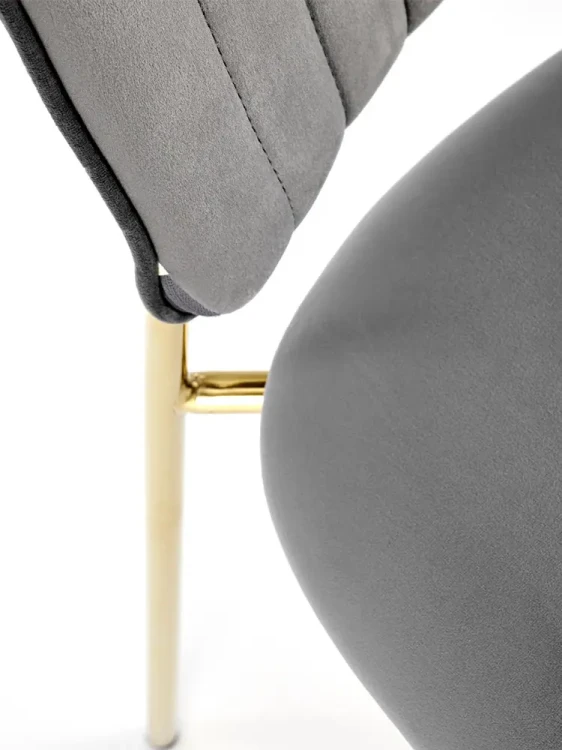 Krzesła K499 popielato-złote.webp