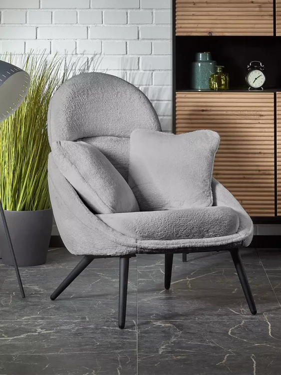 Fotel Merry popielaty do salonu.webp