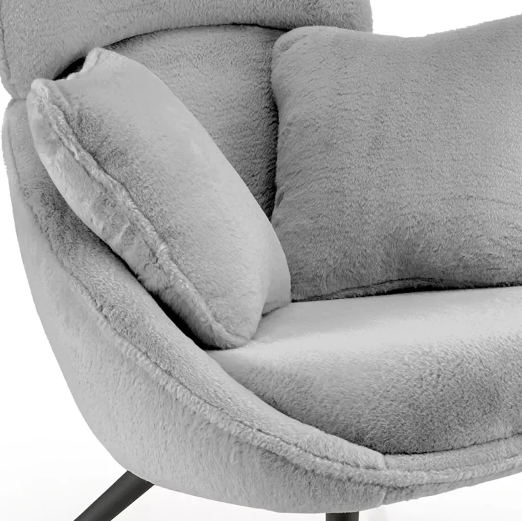 Fotel Merry popielaty-przyjemna w dotyku tapicerka.webp