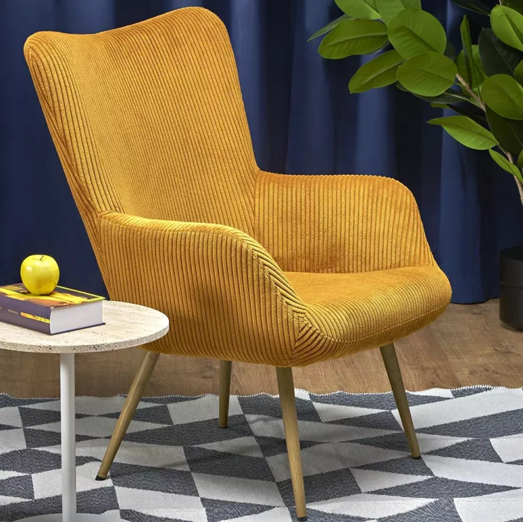 Fotel Amaro musztardowy.webp