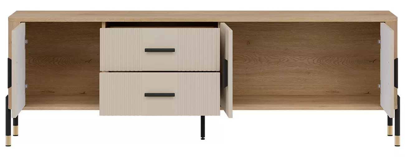 Szeroka szafka RTV Dante kaszmirowa