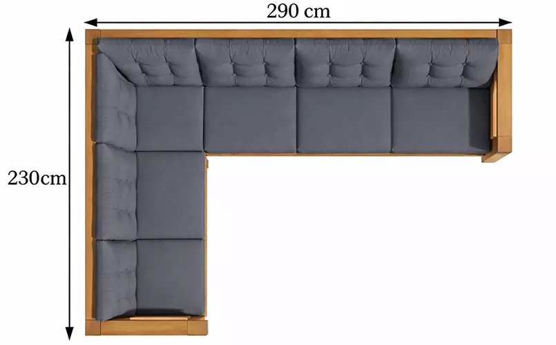 Duży narożnik wymiary