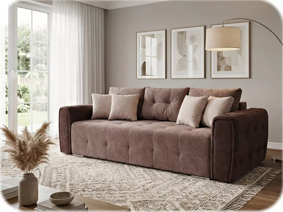 Duża kanapa w salonie