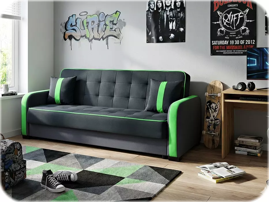 Wersalka Linea w pokoju młodzieżowym